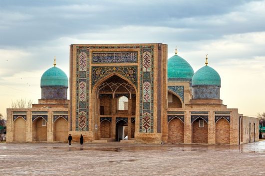 Traditional mosque complex in Tashkent, Uzbekistan
