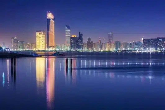 Modern Dubai from Abu Dhabi