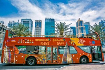Turisme turístic per la ciutat-Dubai-hop-on-hop-on-off-bus (2)