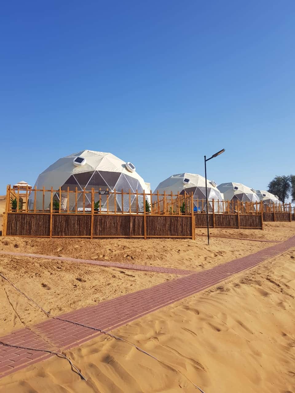 Overnight Desert Camping in Premium Dome Tent with AC & Attached Toilet in Ras al Khaimah