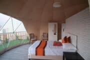 Overnight Desert Camping in Premium Dome Tent with AC & Attached Toilet in Ras al Khaimah