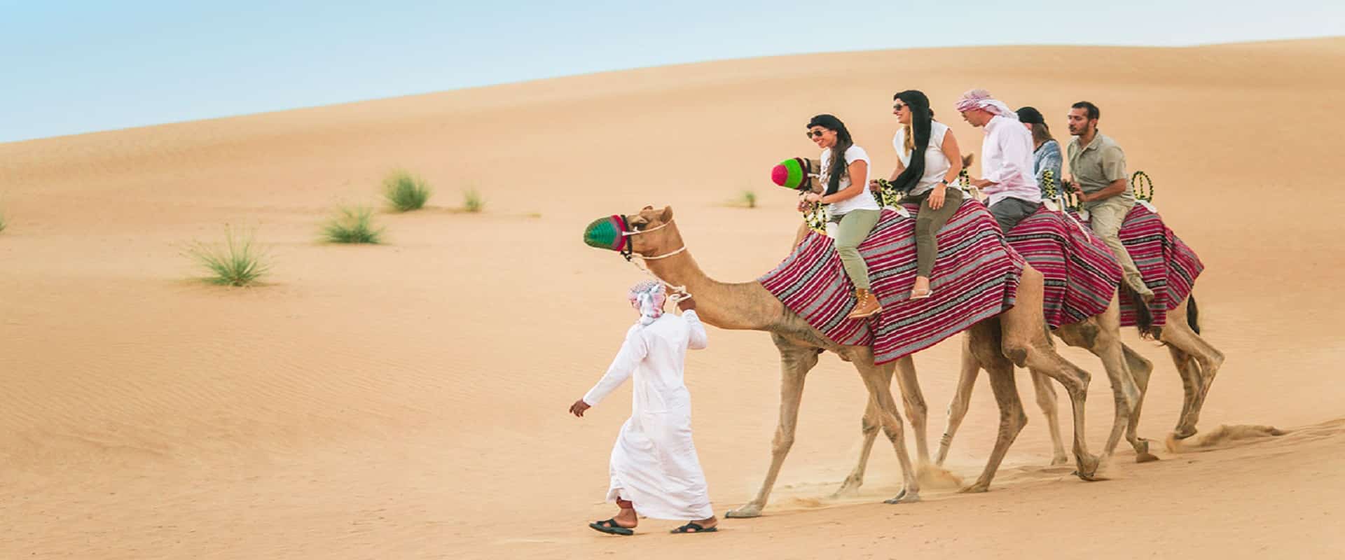 Balade à dos de chameau dans le désert de Dubaï