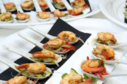 Gourmet Shrimp Appetizers on Luxury Yacht