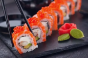 Delicious Sushi Platter with Fresh Ingredients