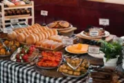 Lavish buffet spread with an array of dishes