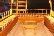 Traditional Abra Boat Seating with Arabic Décor