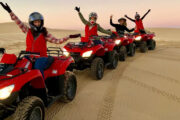 double-seater quad bike in the sand dunes KYMCO-MXU 450CC