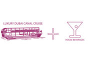 Dubai Canal Cruise with an option for house beverages.