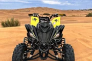 Front View of Yamaha Raptor 700cc in the Desert