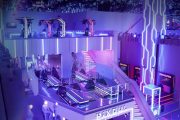 Pixoul Gaming Abu Dhabi VR arena with futuristic neon design