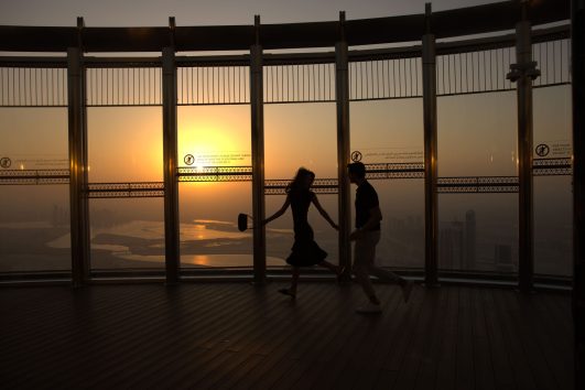 Vista dal ponte del Burj Khalifa