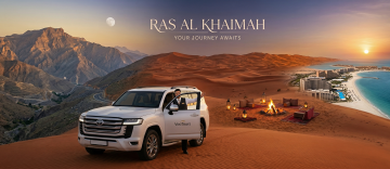 ras al khaimah mountains desert beach luxury chauffeur suv vootours experience