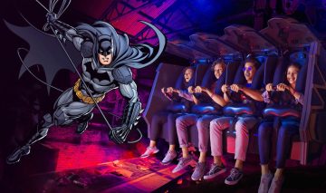 Batman ride Gotham City Warner Bros World Abu Dhabi simulator ride