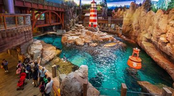 seaworld abu dhabi rocky point harbor lighthouse scenic view