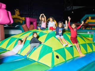 kids indoor play area inflatable playground IMG Worlds Dubai children activity zone