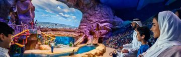 sea lion show seaworld abu dhabi live performance audience arena