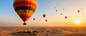 Sunrise Hot Air Balloon Flight in Dubai Desert
