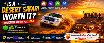 Toyota Land Cruiser dune bashing in Dubai Desert with sunset, BBQ dinner, camel rides and live entertainment during a desert safari experience.