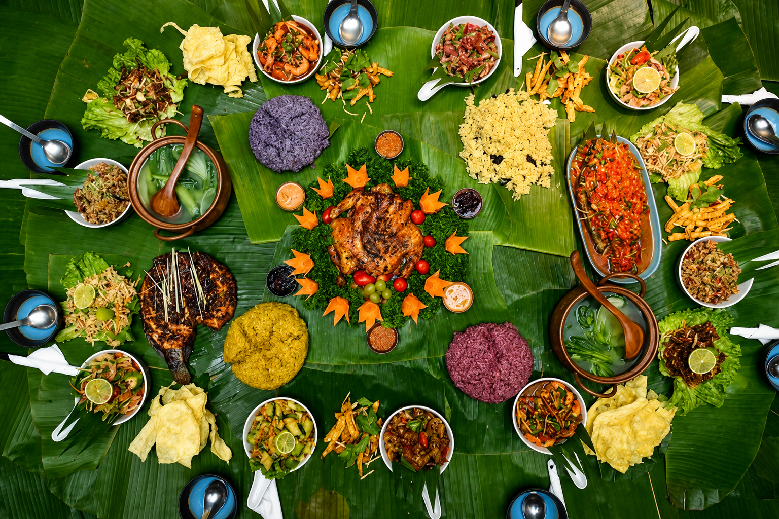 Taste the authentic flavors of Kerala with a traditional feast prepared using fresh local ingredients and aromatic spices.