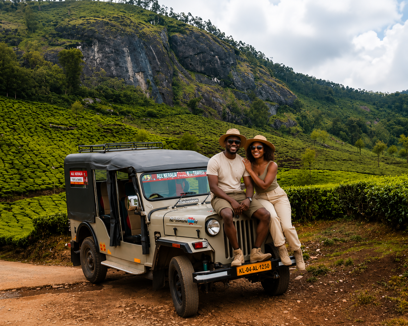 Munnar Jeep Safari Through Tea Plantations